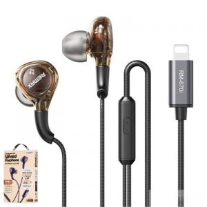 Remax RM-670i Lightning wired in-ear earphones,